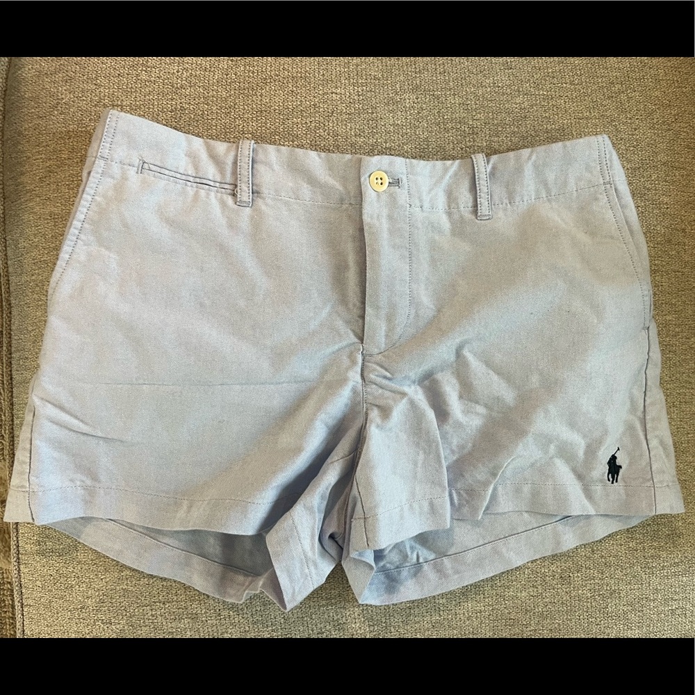 Polo shorts light blue